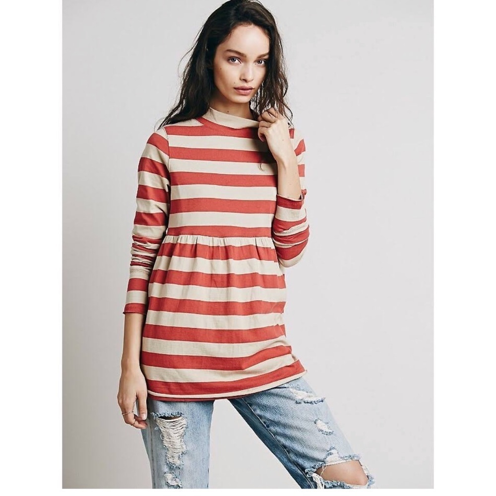 FREE PEOPLE  “ Cayenne Combo” tunic
